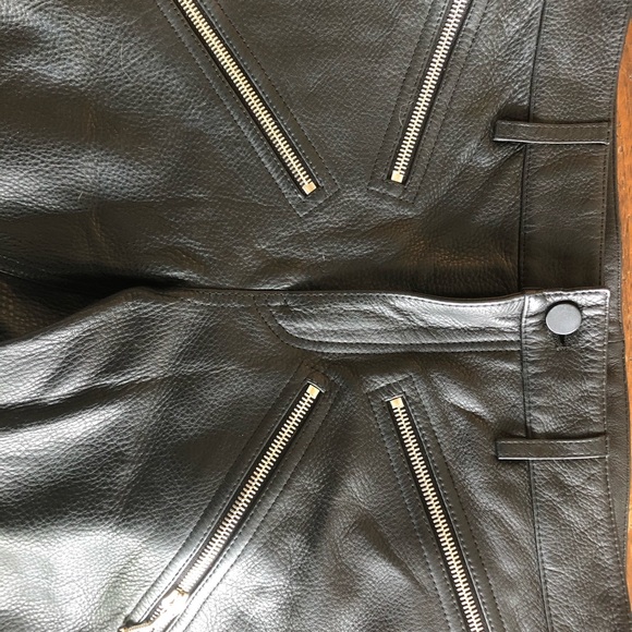 Alexander Wang cropped black leather pants - chic! - Picture 6 of 10